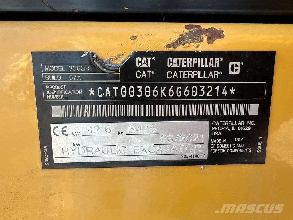 CAT 306CR Mini rýpadlá < 7t