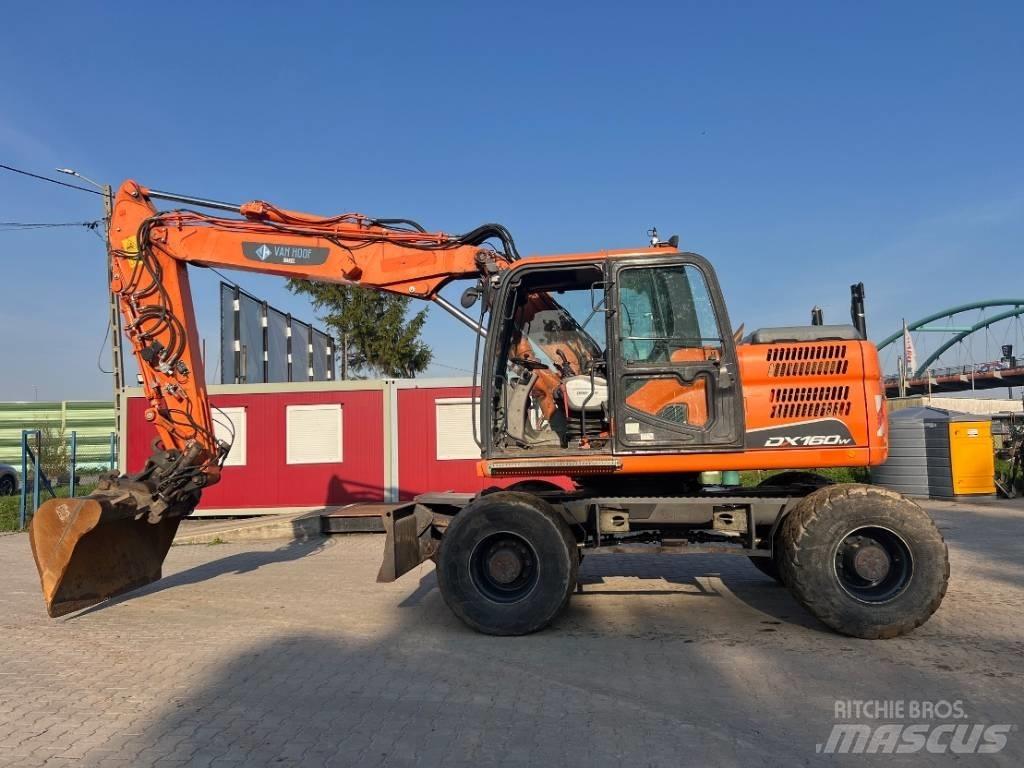 Doosan DX 160 W-3 Kolesové rýpadlá