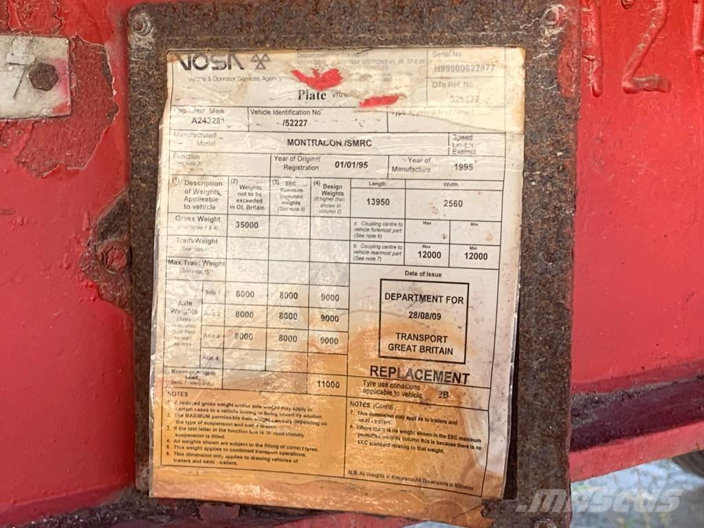 Montracon 3 Axles Podvalníkové návesy