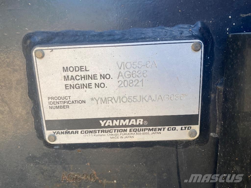 Yanmar Vio 55-6 A Mini rýpadlá < 7t