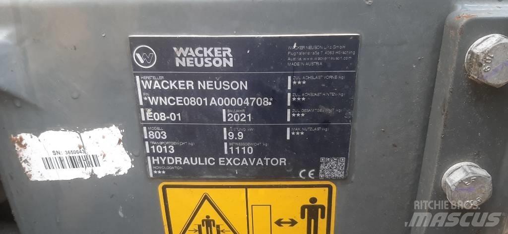 Wacker Neuson 803 Pásové rýpadlá
