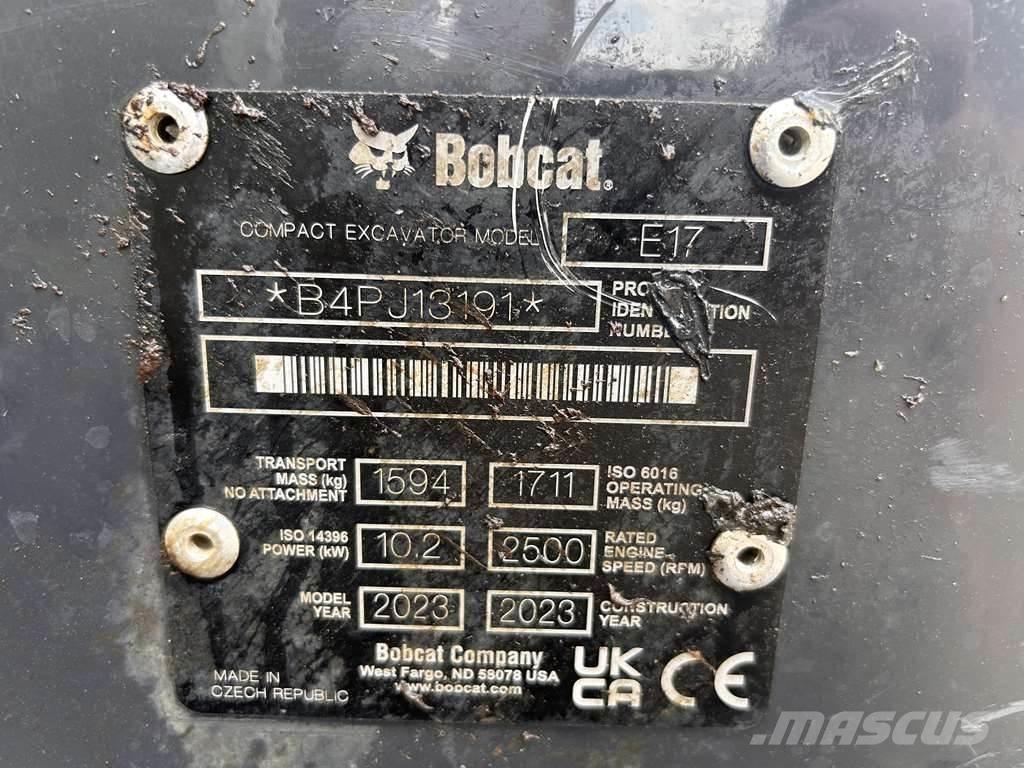 Bobcat E17 Mini rýpadlá < 7t