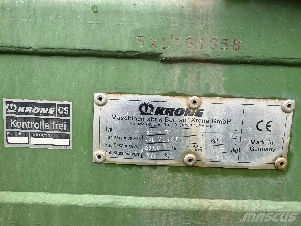 Krone 5 XL GL Samozberacie vozy
