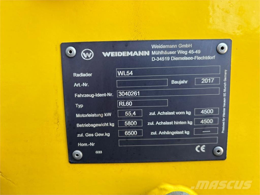 Wacker WL 54 Kolesové nakladače