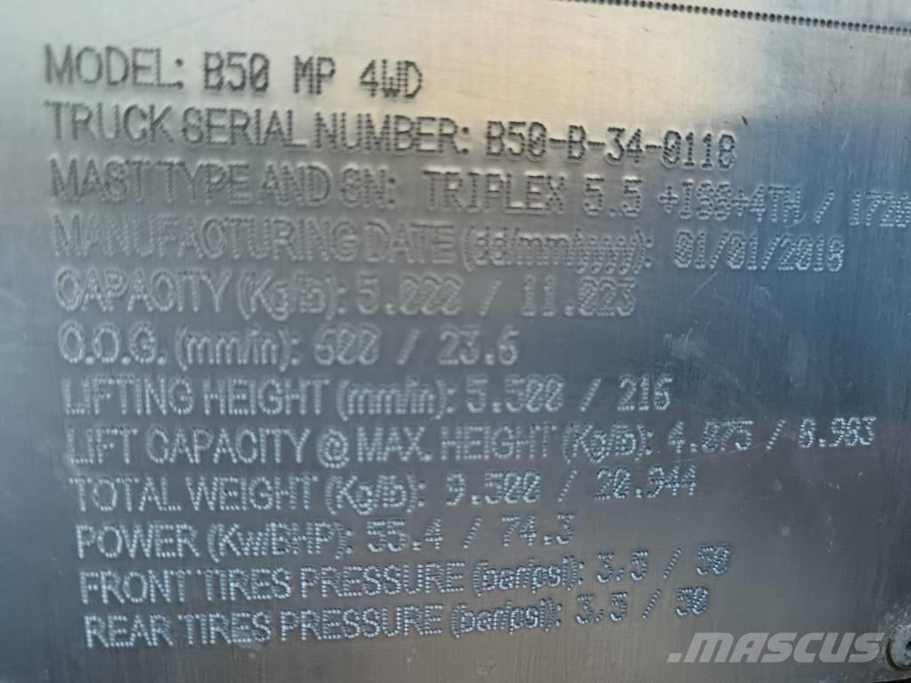 Bomaq B50 MP 4WD Dieselové vozíky