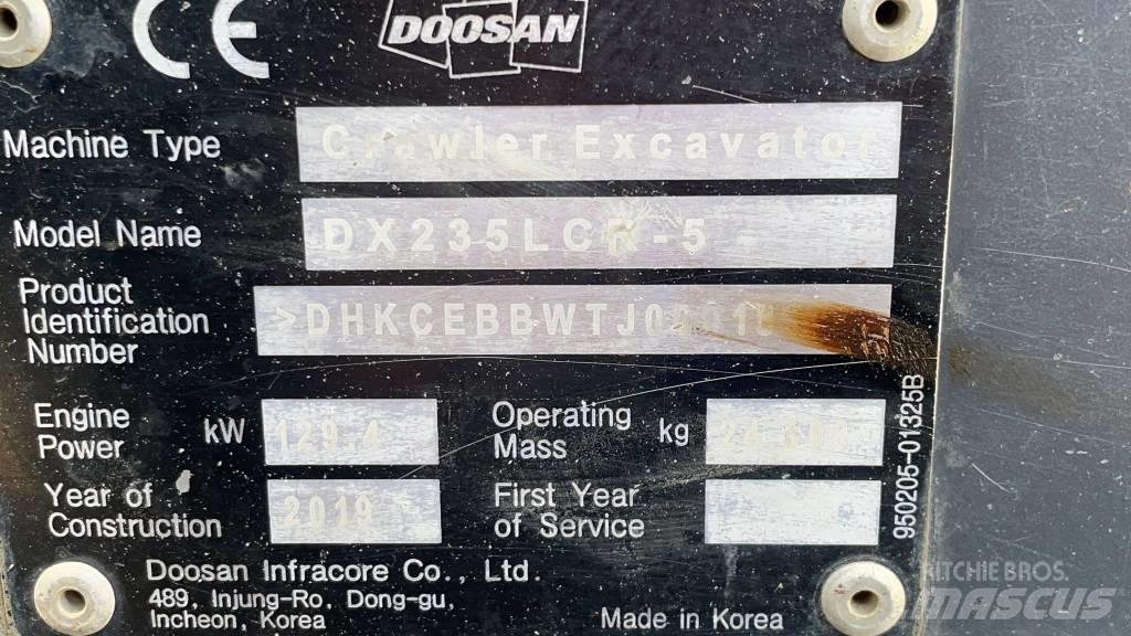 Doosan DX 235 LCR-5 Pásové rýpadlá