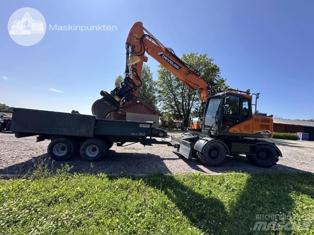 Develon DX 170 W-7 Kolesové rýpadlá