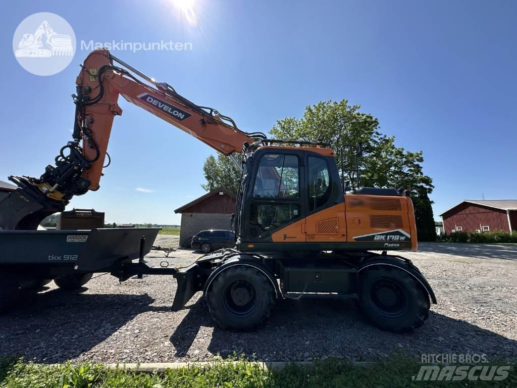 Develon DX 170 W-7 Kolesové rýpadlá