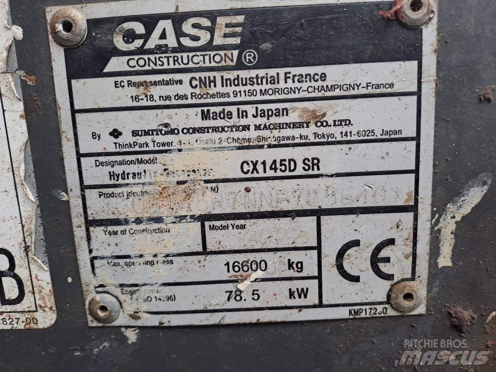 CASE CX145D SR Pásové rýpadlá