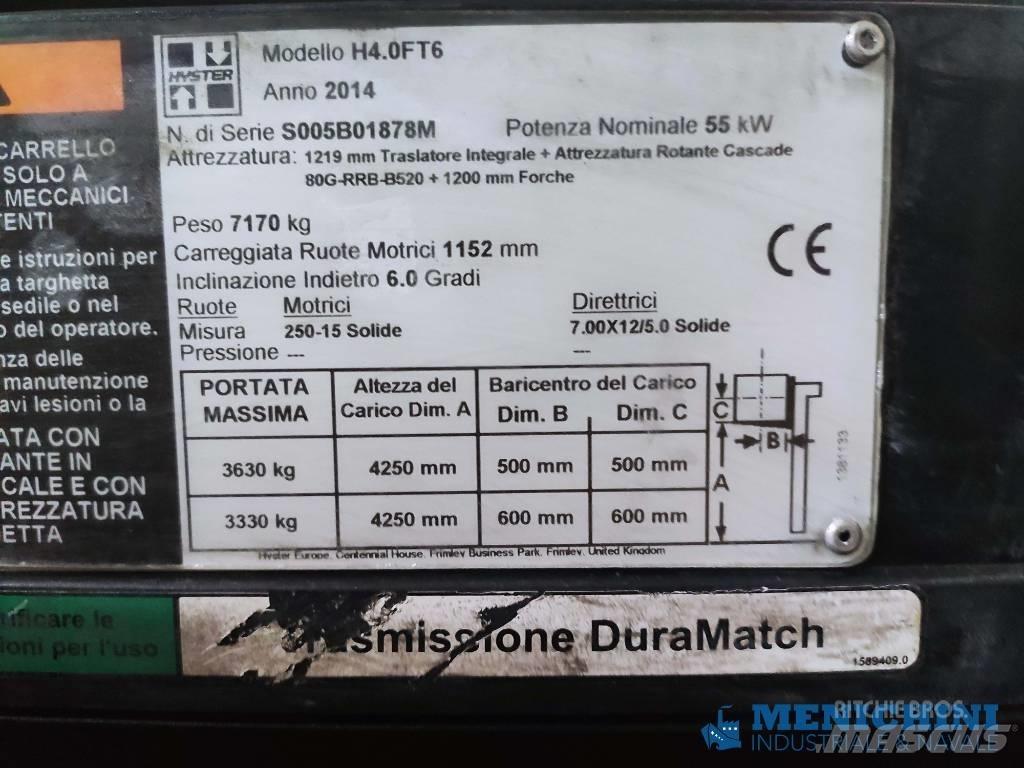 Hyster H 4.0 FT6 Dieselové vozíky