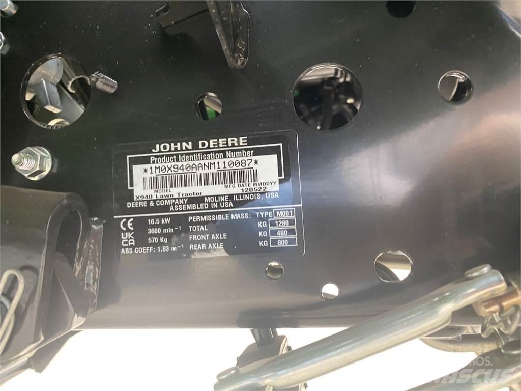 John Deere X940 Žacie stroje