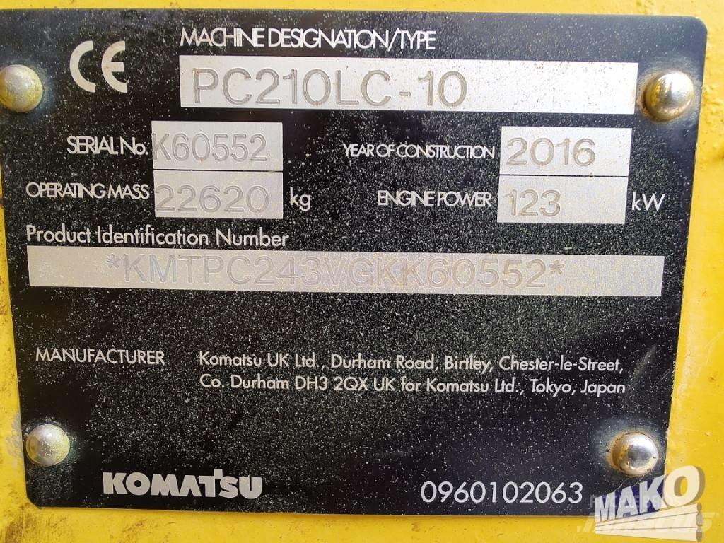 Komatsu PC 210 Pásové rýpadlá