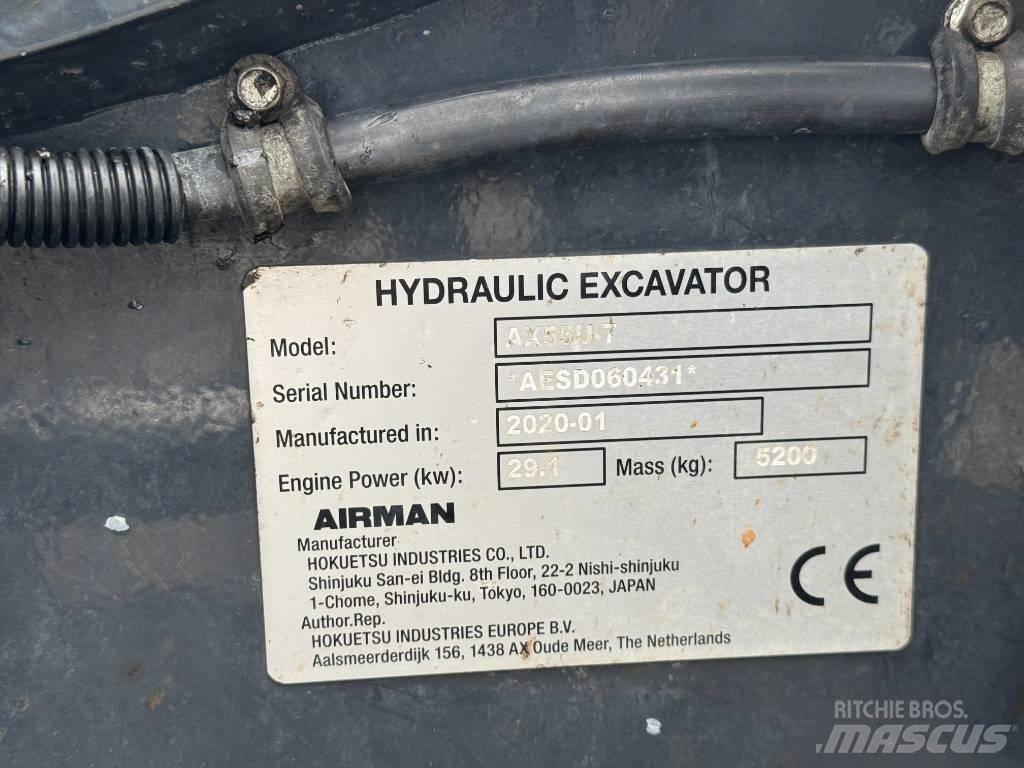 Airman AX 55 Mini rýpadlá < 7t