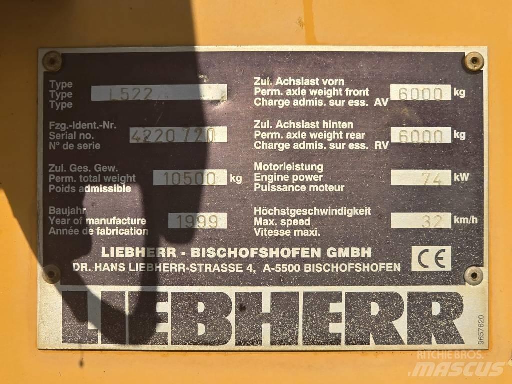 Liebherr L522 Kolesové nakladače