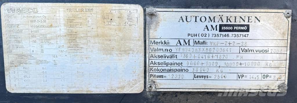 AM VKP-2+2-38 Demontovateľné prívesy