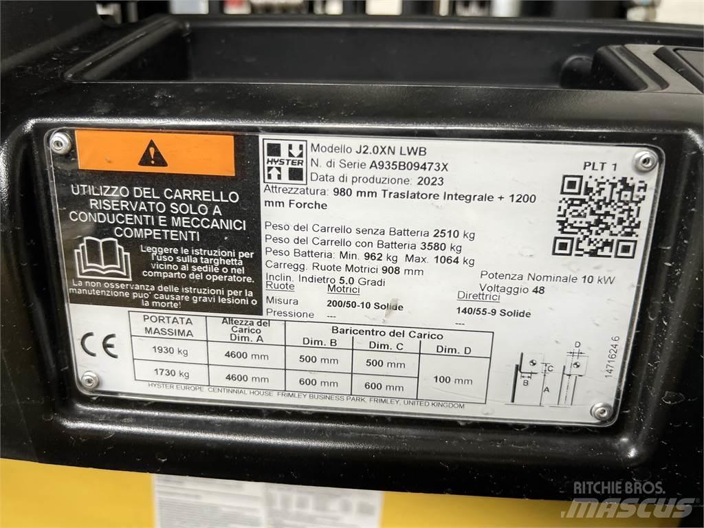 Hyster J2.0XN/ NEU Akumulátorové vozíky