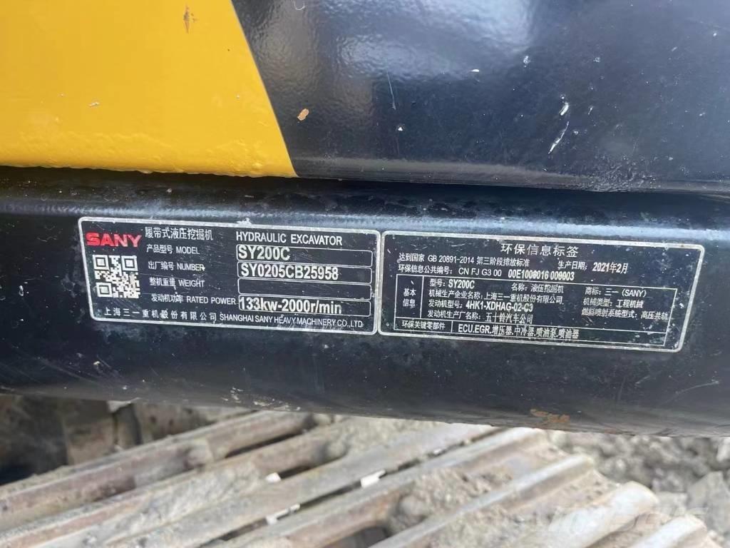 Sany SY 200 C Plus Pásové rýpadlá