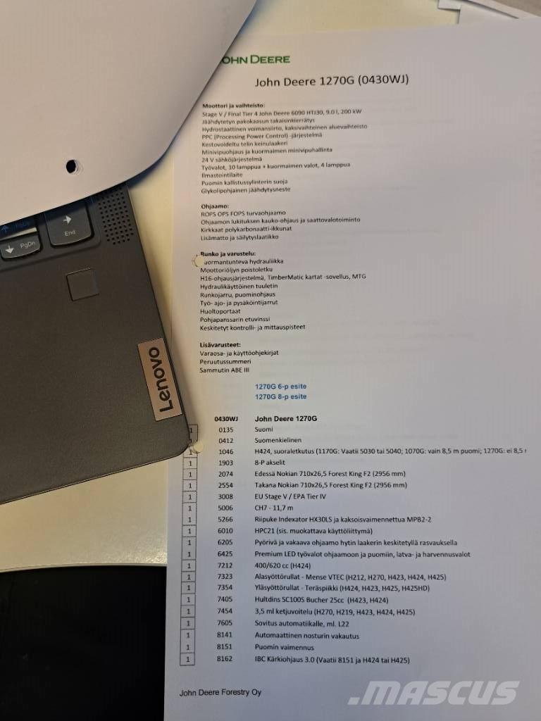 John Deere 1270 G Harvestory