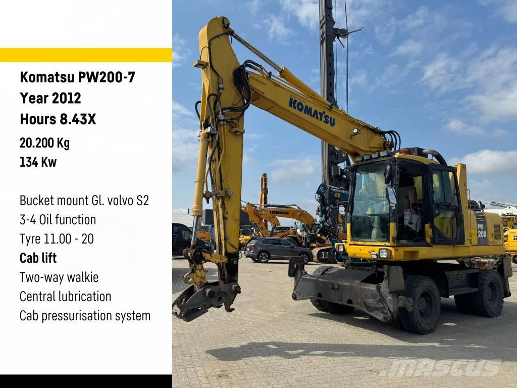 Komatsu PW 200-7 Kolesové rýpadlá