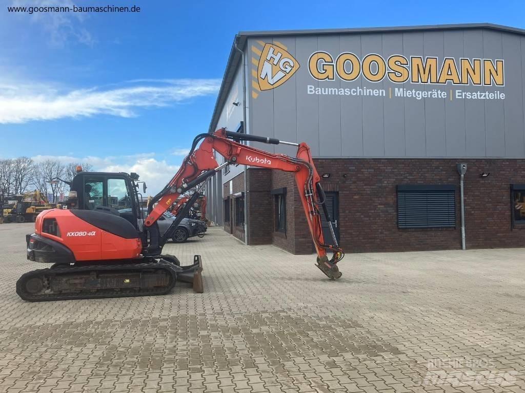 Kubota KX080-4a Midi rýpadlá 7 t - 12 t