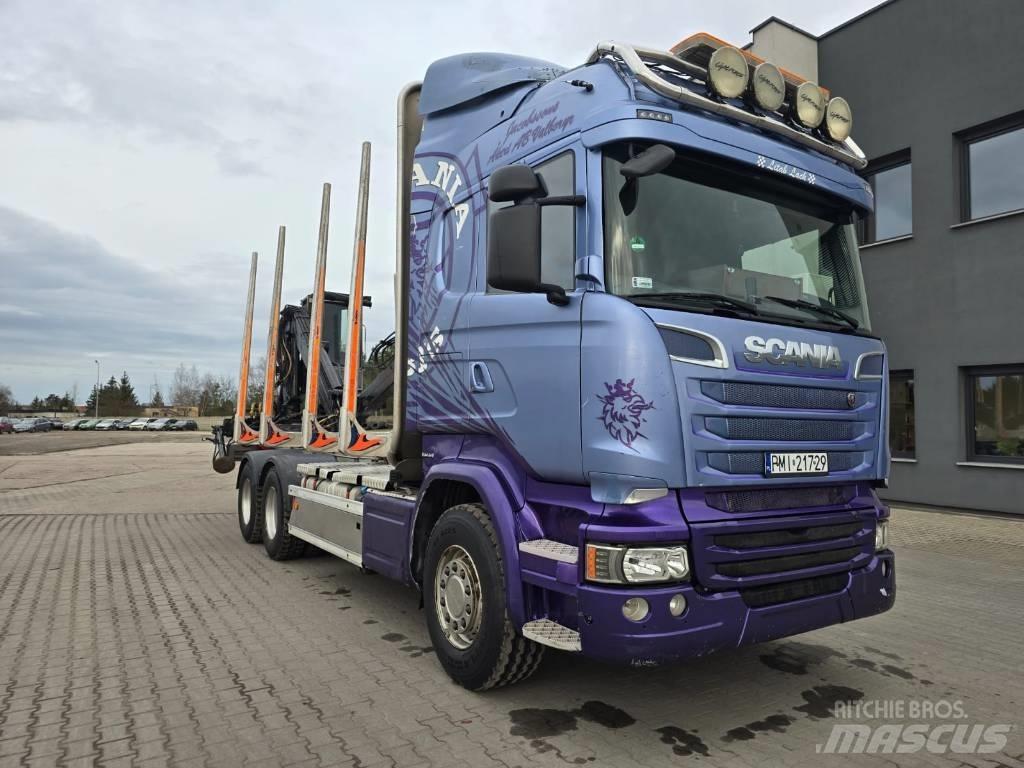 Scania R 580 Nákladné vozidlá na prepravu dreva