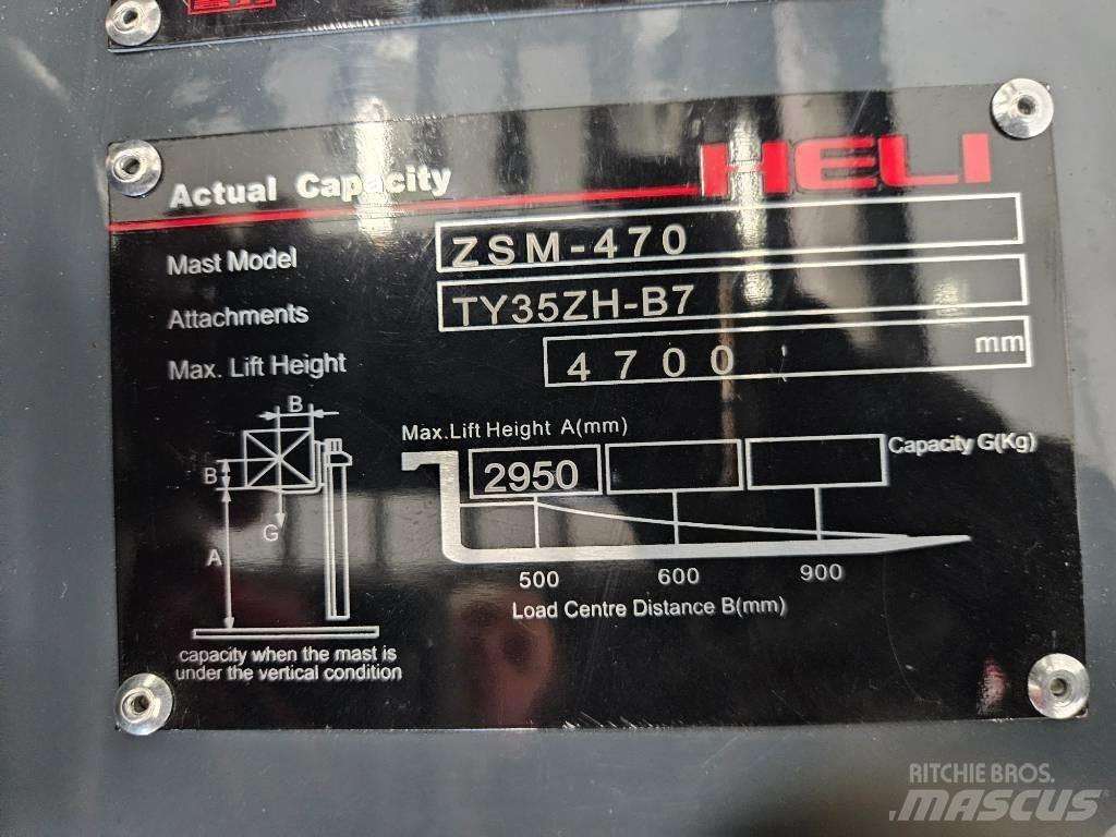 Heli CPCD 35 KU17G3 Dieselové vozíky