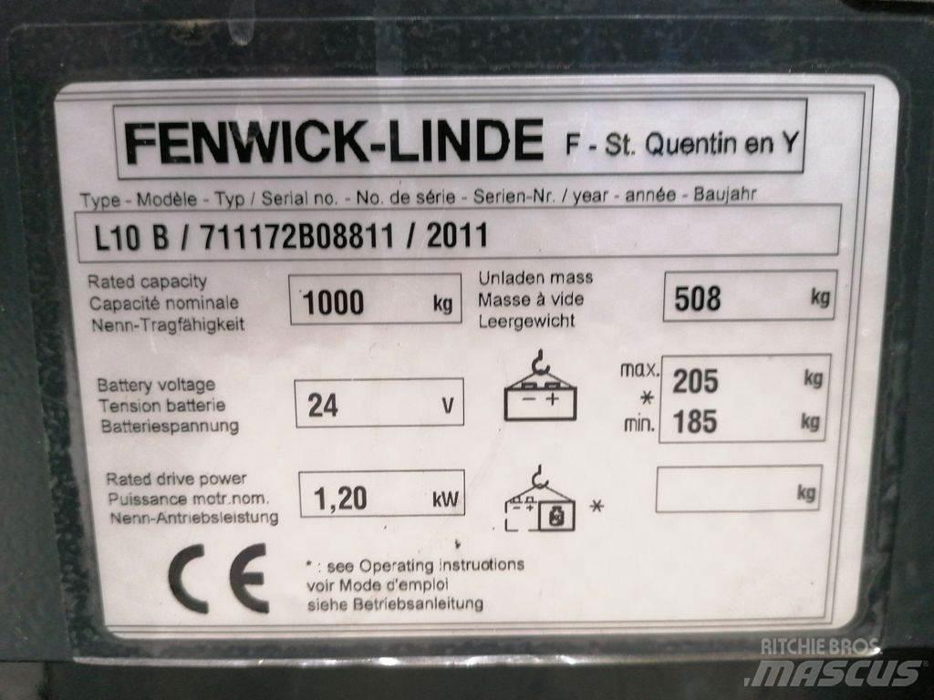 Linde L10B Ručne vedené vysokozdvižné vozíky