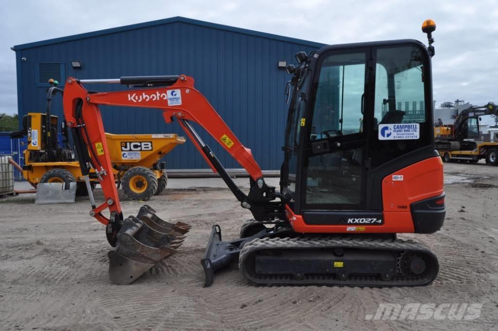 Kubota KX 027-4 Mini rýpadlá < 7t