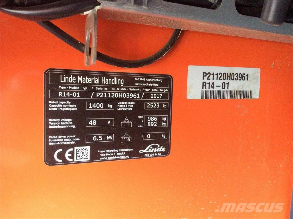 Linde R14 Retraky