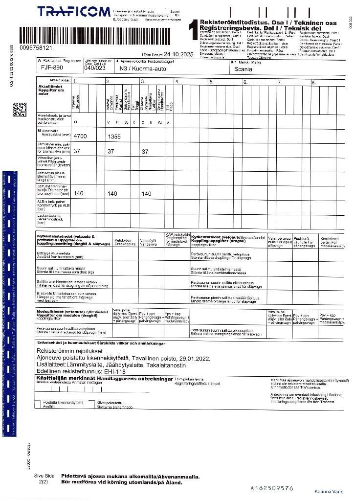 Scania R 500 Skriňová nadstavba