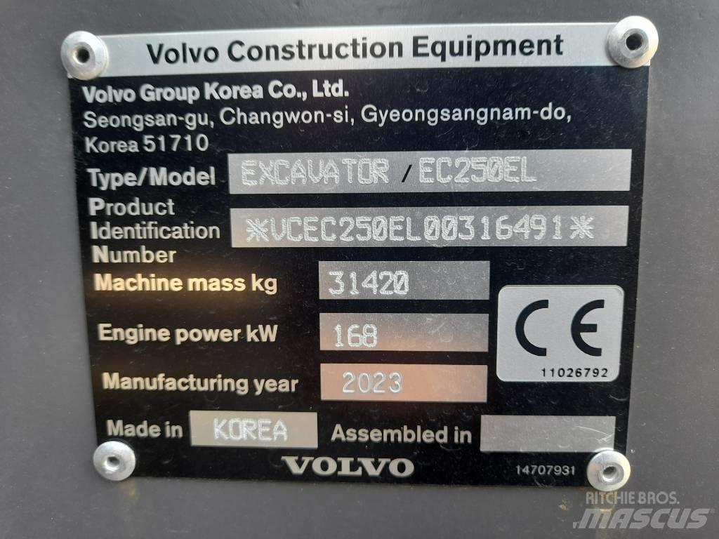 Volvo EC 250 EL Pásové rýpadlá
