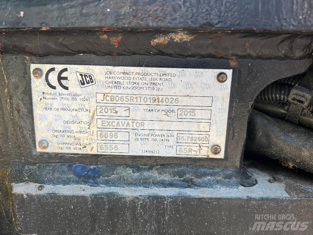 JCB 65 R-1 Mini rýpadlá < 7t