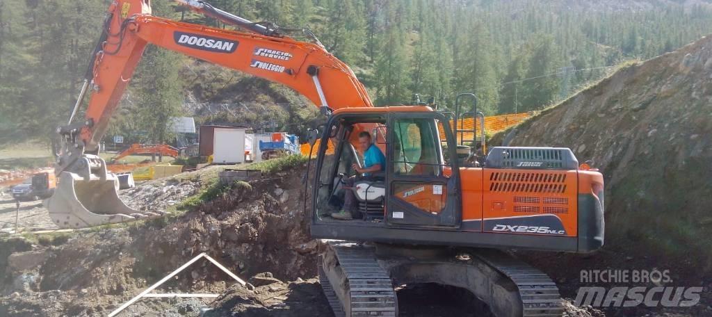 Doosan DX 235 Pásové rýpadlá