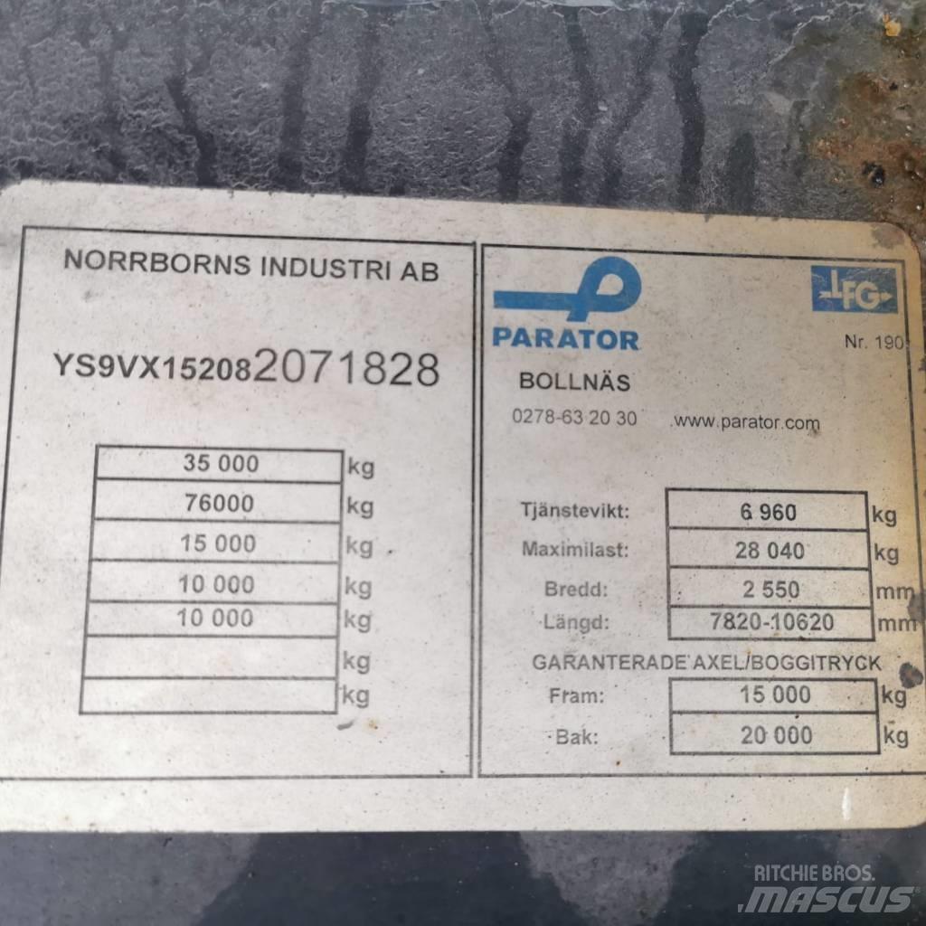 Parator VX 15-20 Skriňové prívesy