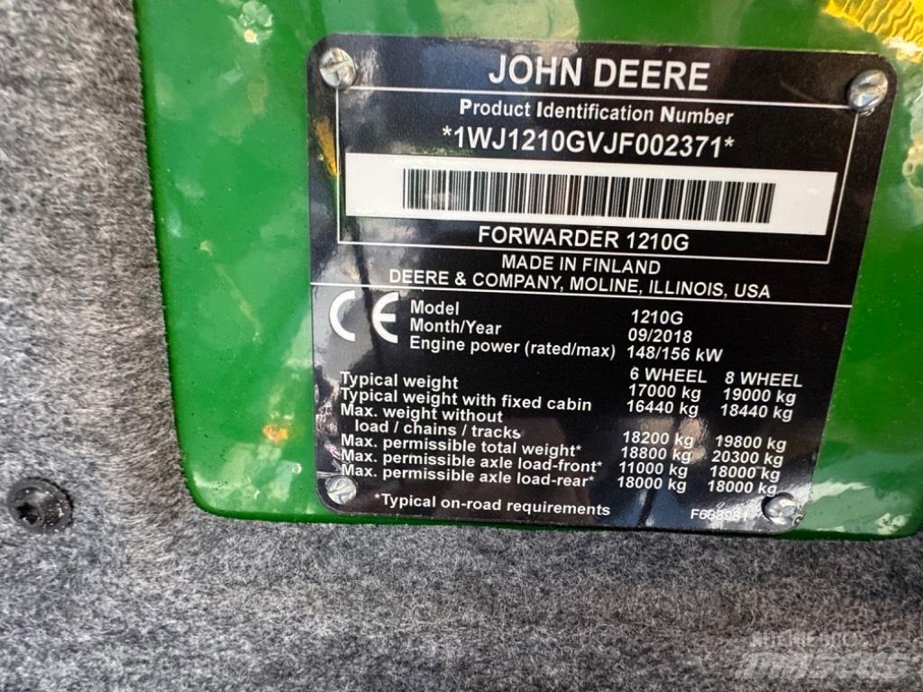 John Deere 1210 G Lesné traktory