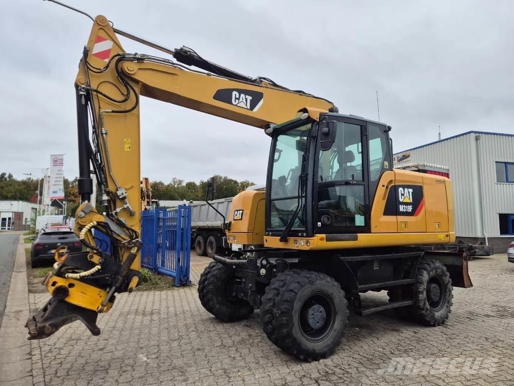CAT M 318 F Kolesové rýpadlá