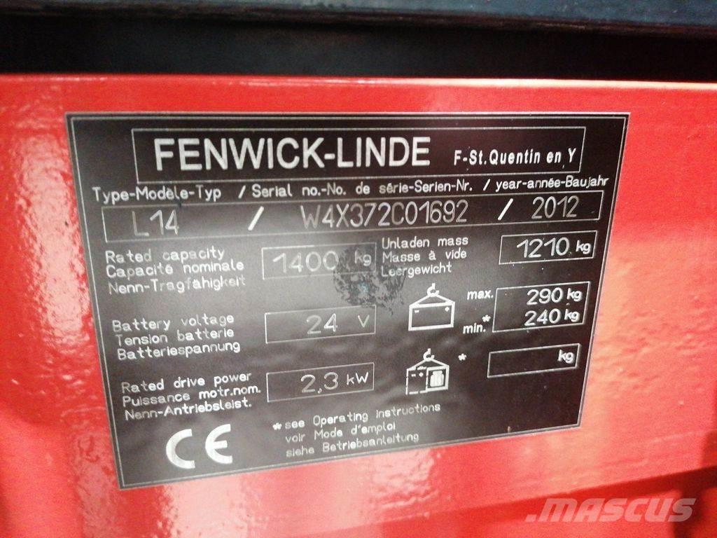 Linde L14 Ručne vedené vysokozdvižné vozíky