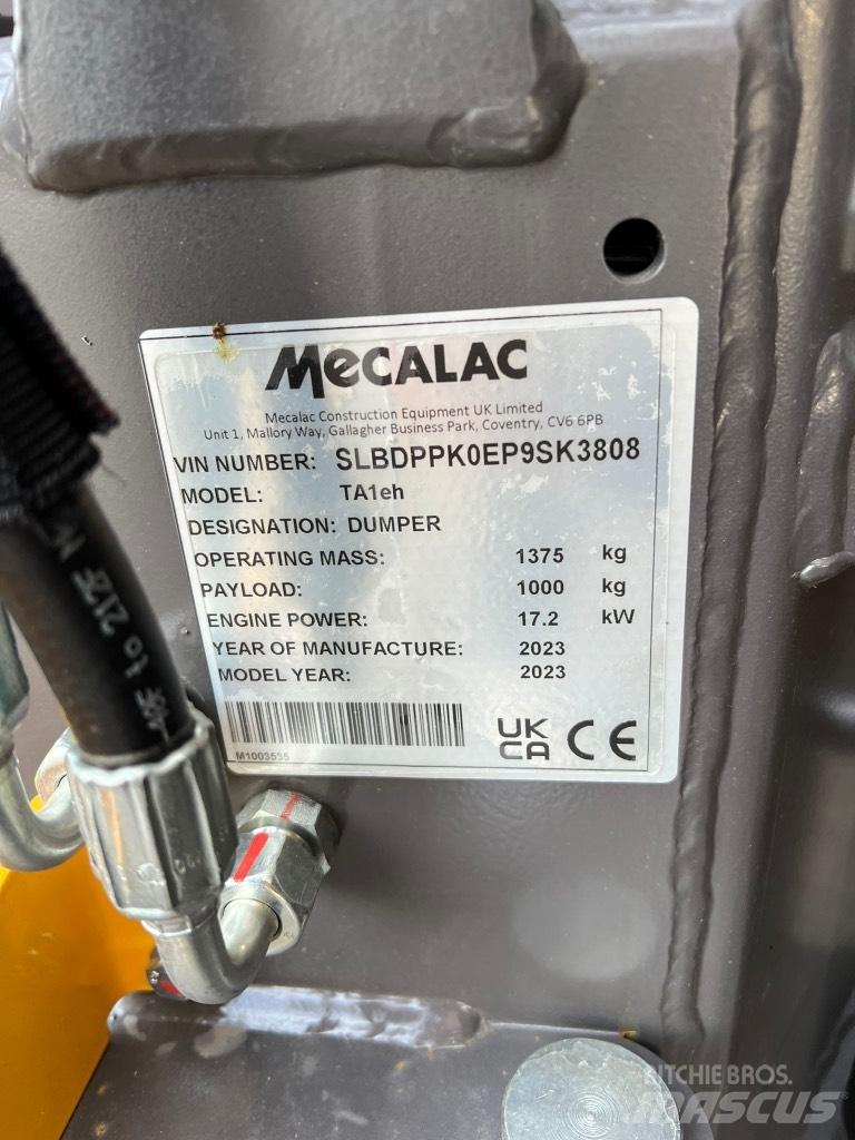 Mecalac TA 1 EH Kĺbové nákladné autá