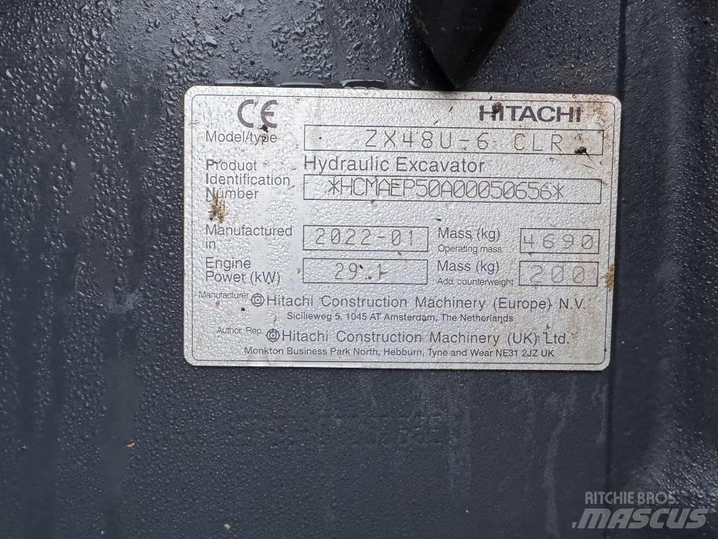 Hitachi ZX 48 U-6 Mini rýpadlá < 7t