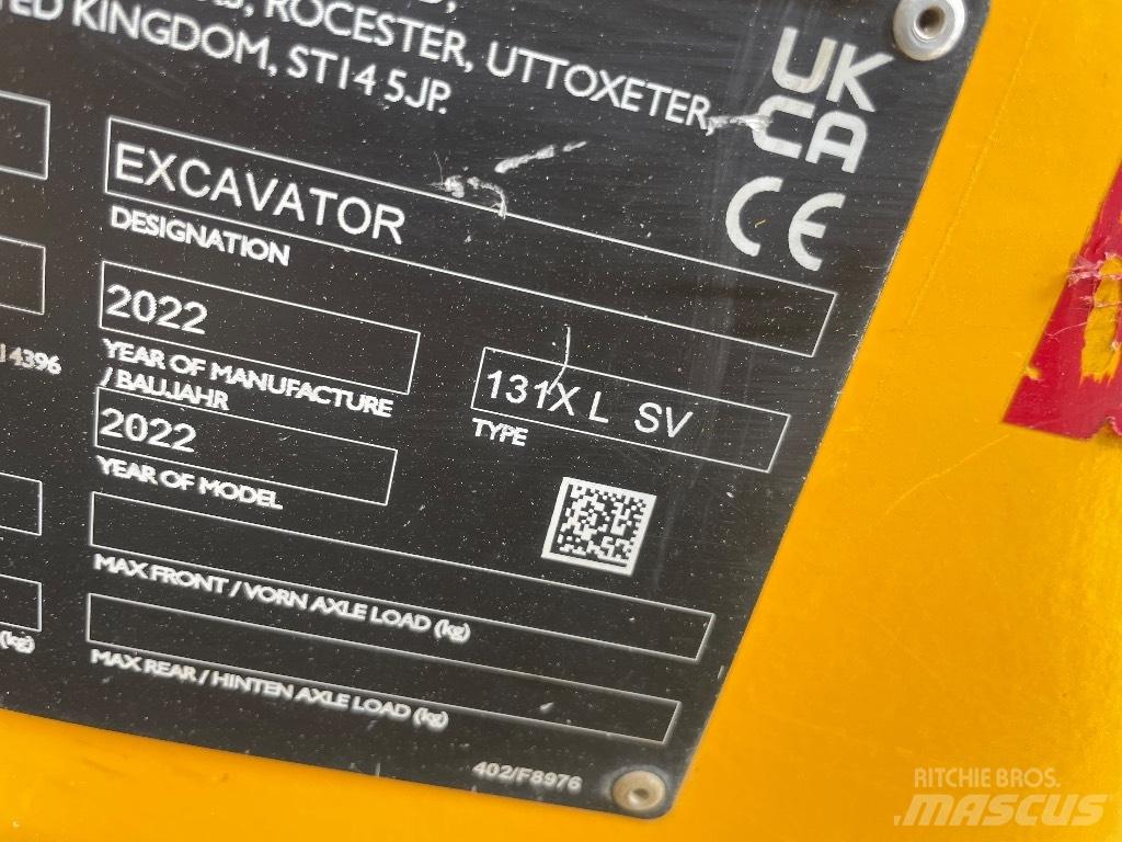 JCB 131 X Pásové rýpadlá