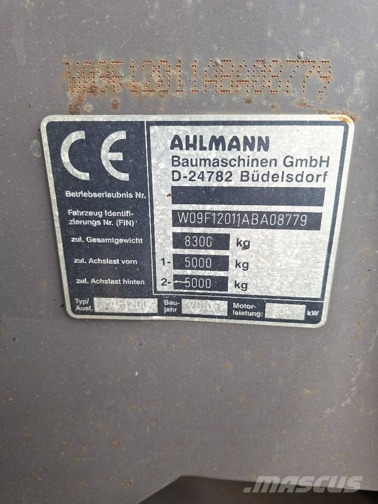 Ahlmann AF 1200 Kolesové nakladače