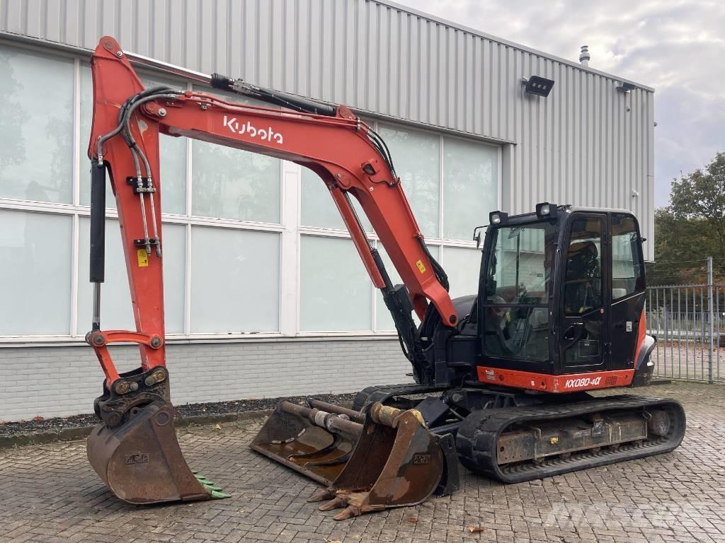 Kubota KX 080-4 CX Midi rýpadlá 7 t - 12 t