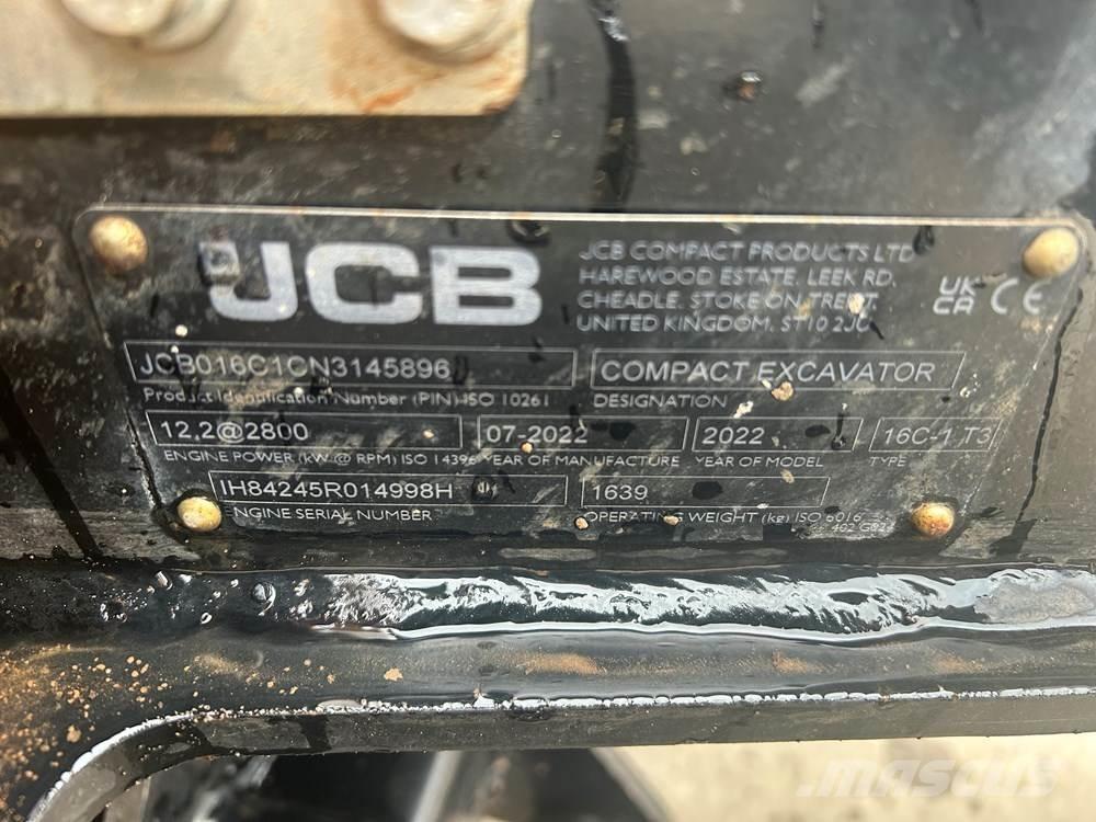 JCB 16C-1 Mini rýpadlá < 7t
