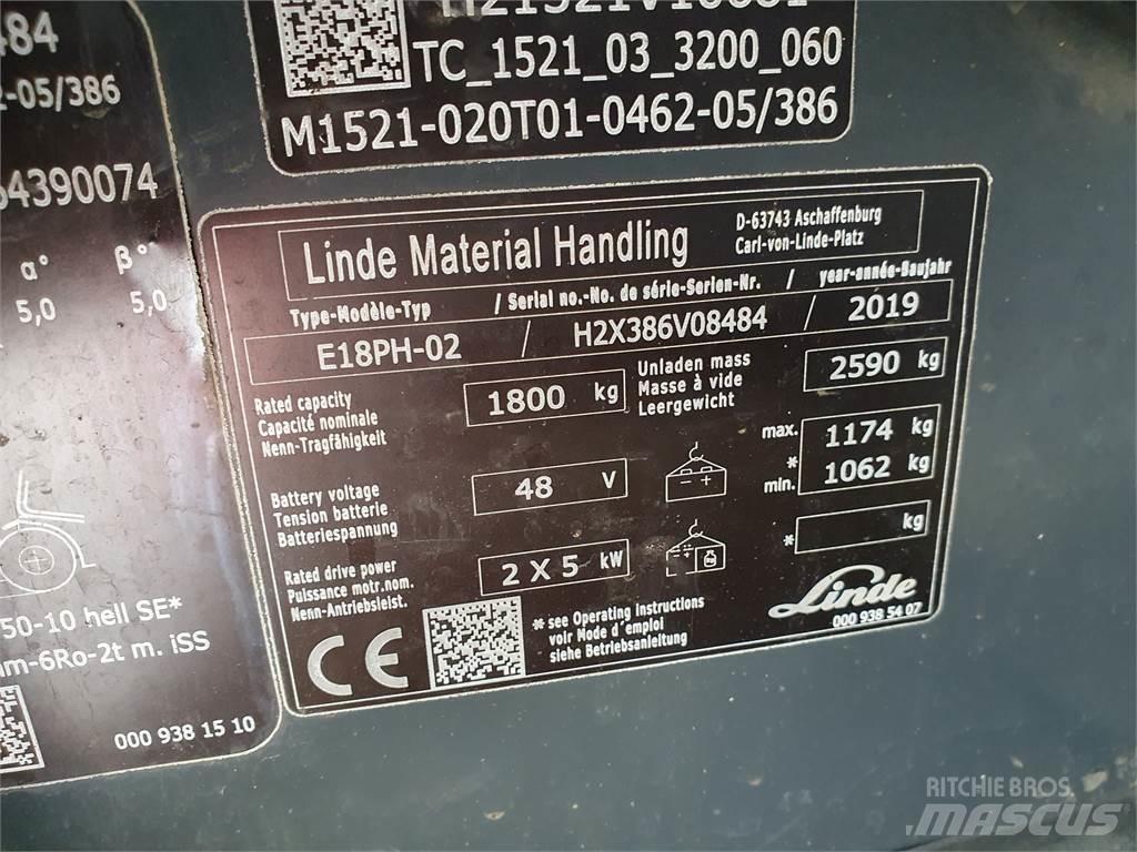 Linde E18PH Akumulátorové vozíky