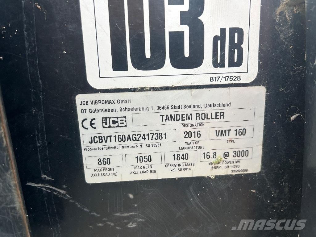 JCB VMT160-80 Tandemové valce