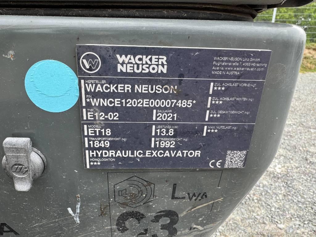 Wacker Neuson ET18 Pásové rýpadlá