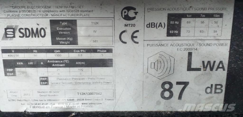 Sdmo T 12 K Naftové generátory