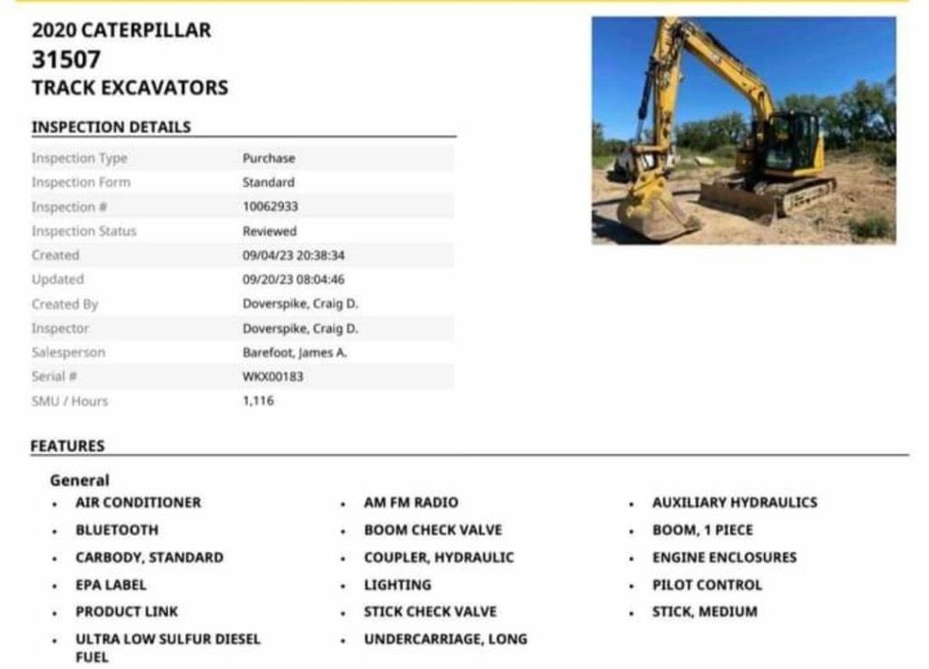 CAT 315 Pásové rýpadlá