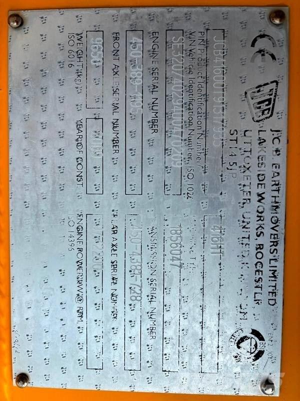 JCB 416 HT Kolesové nakladače