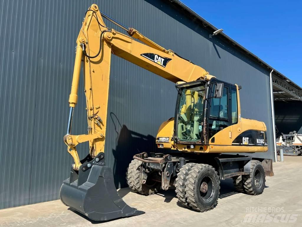 CAT M316C Kolesové rýpadlá